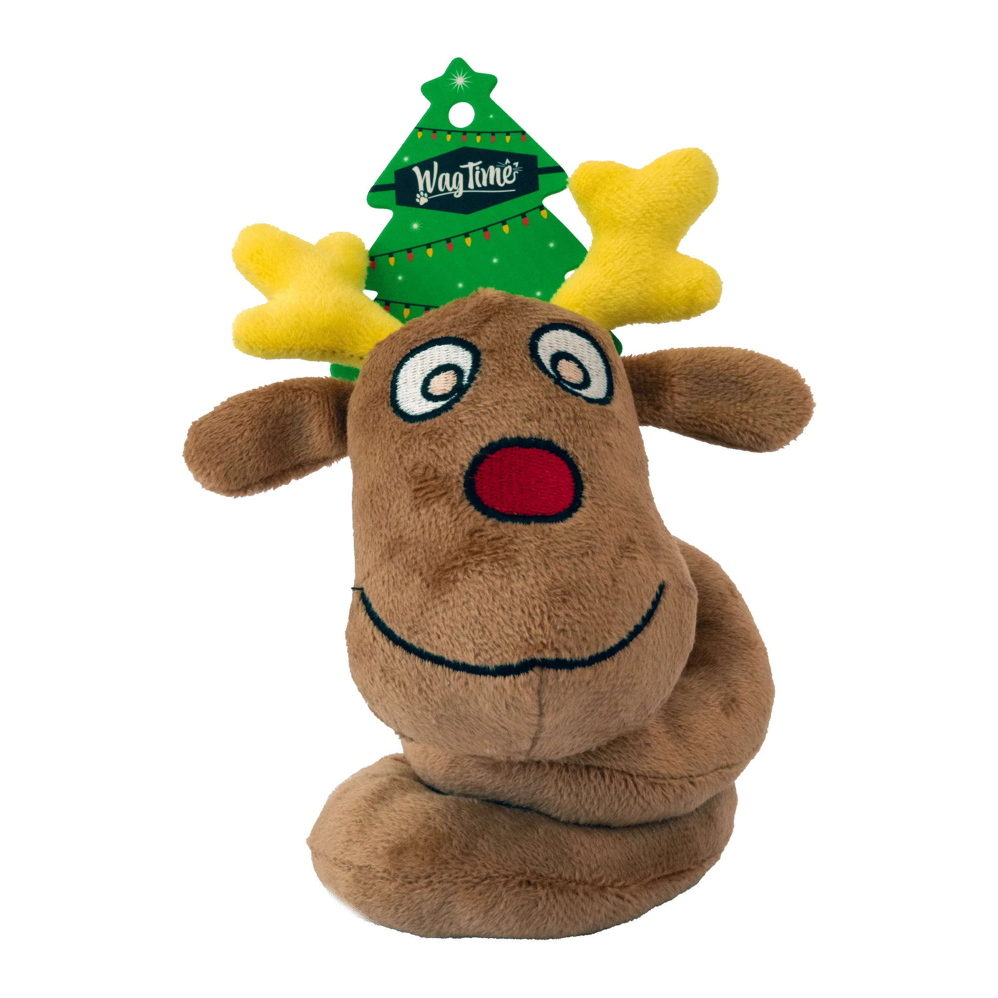 WagTime Christmas Spiral Spring Reindeer