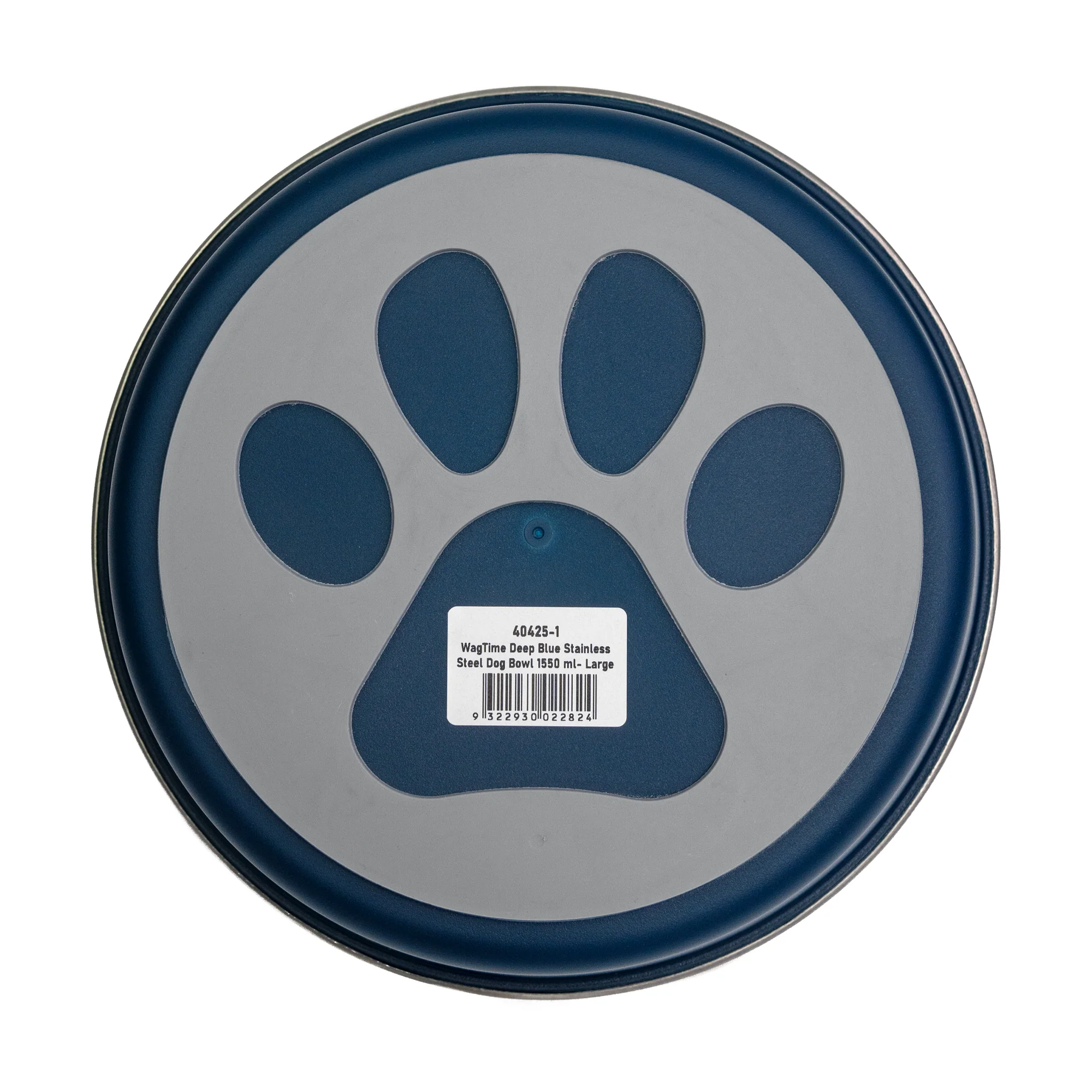 WagTime - Deep Blue Stainless Steel Dog Bowl (Large) - Image 3