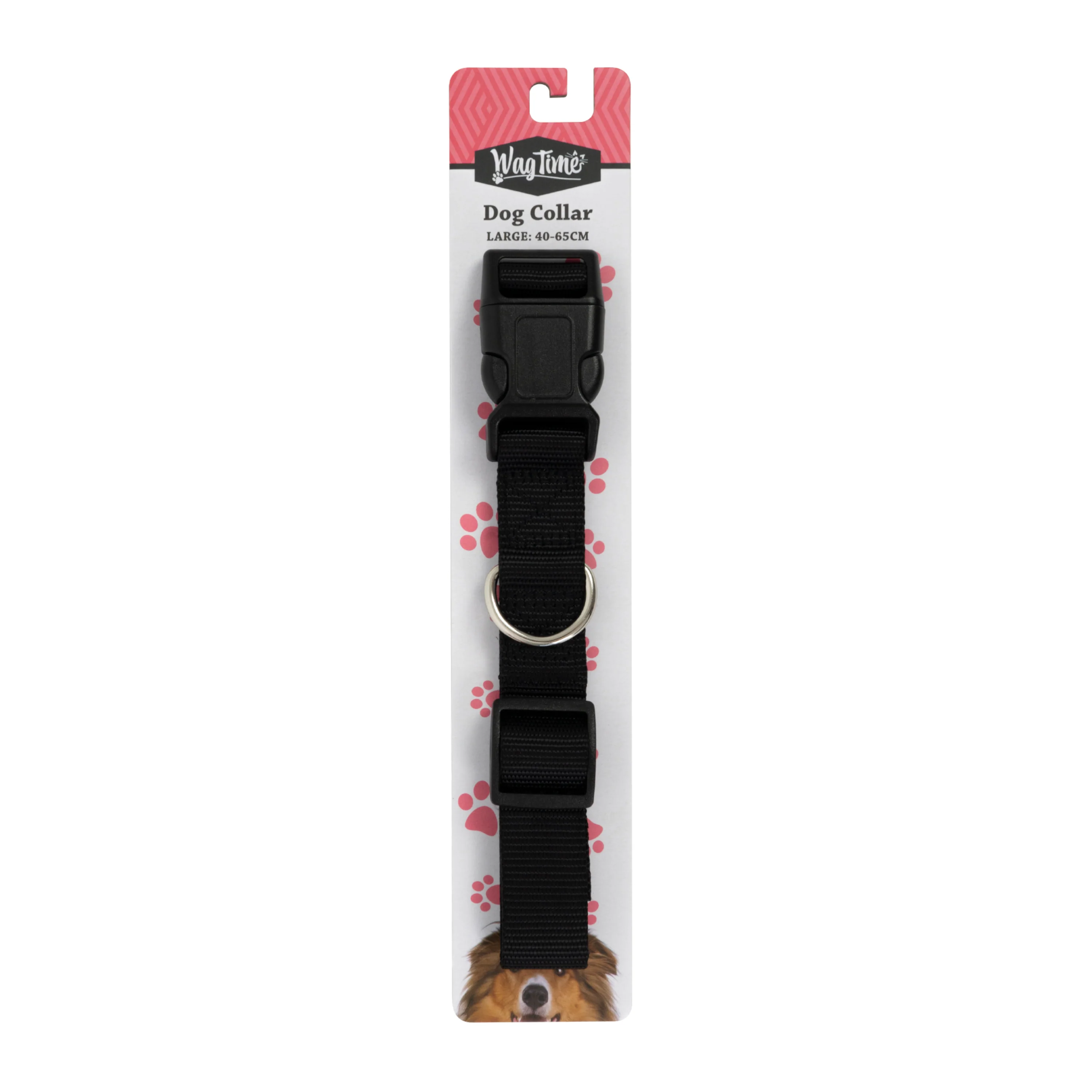 WagTime Essentials Dog Collar Black - Large - Image 4