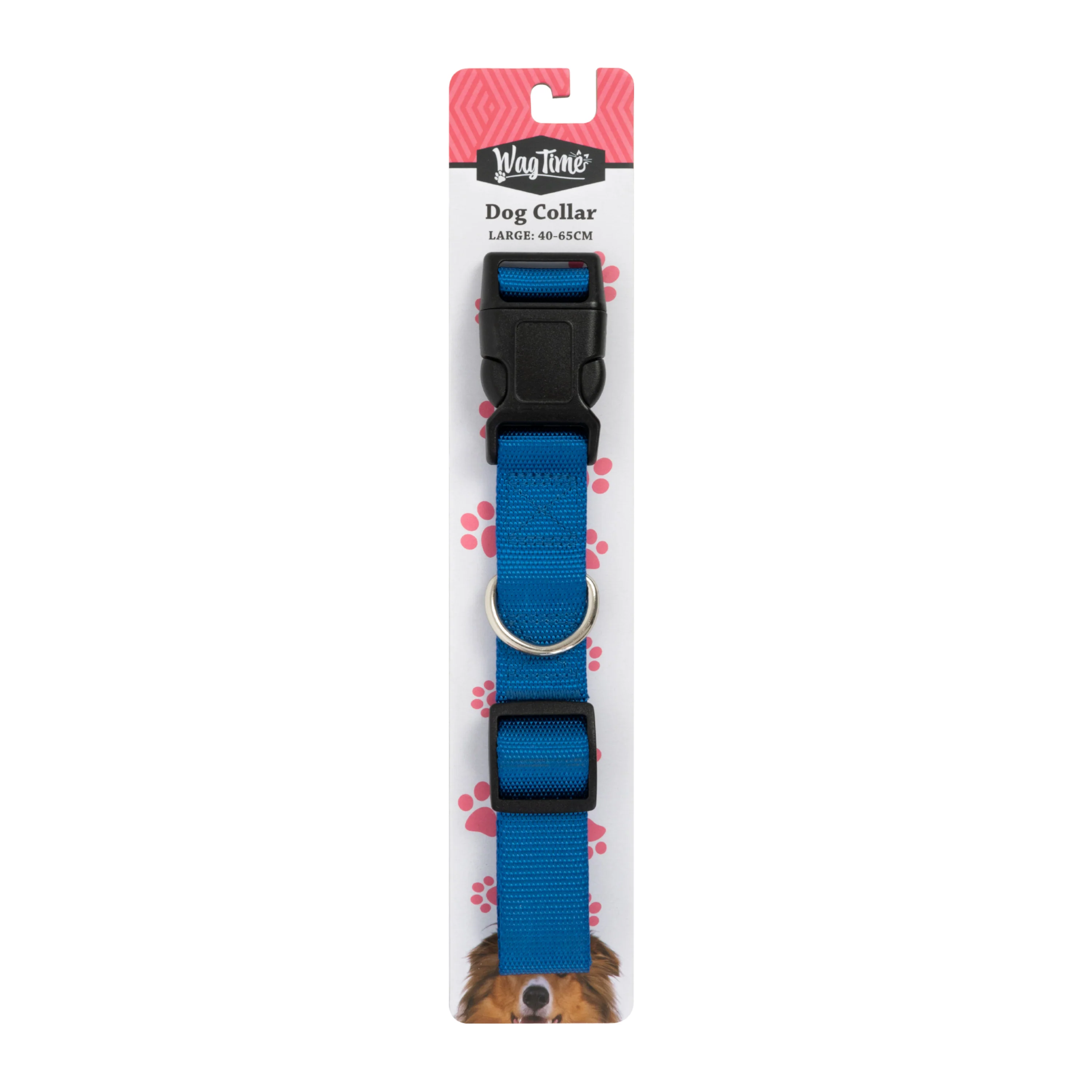 WagTime Essentials Dog Collar Blue - Large - Image 4