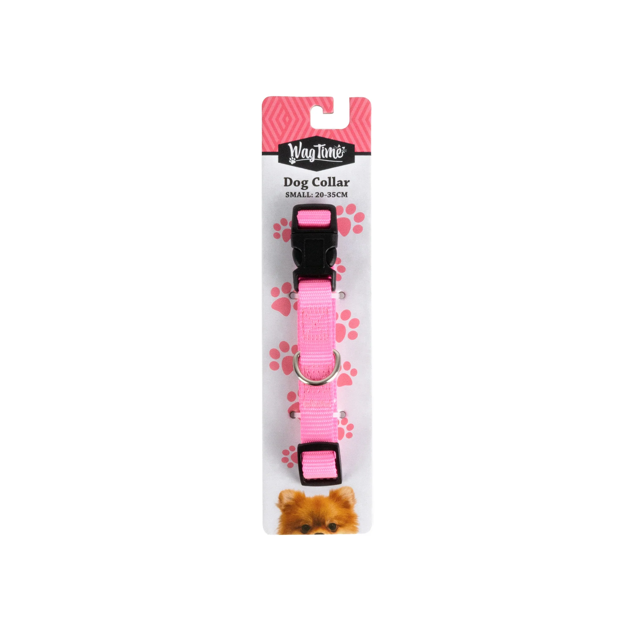 WagTime Essentials Dog Collar Pink - Large - Image 2
