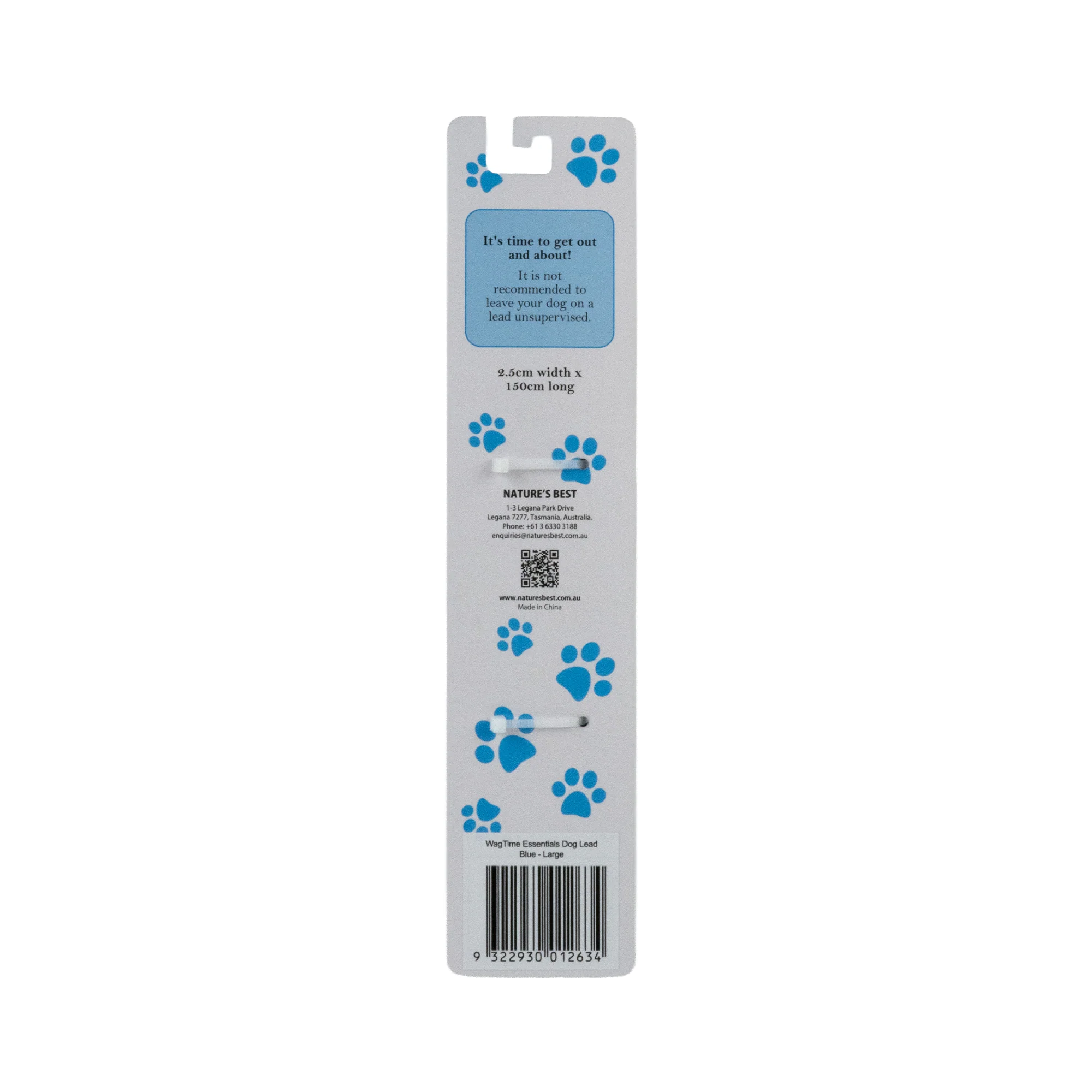WagTime Essentials Dog Lead Blue - Large - Image 4