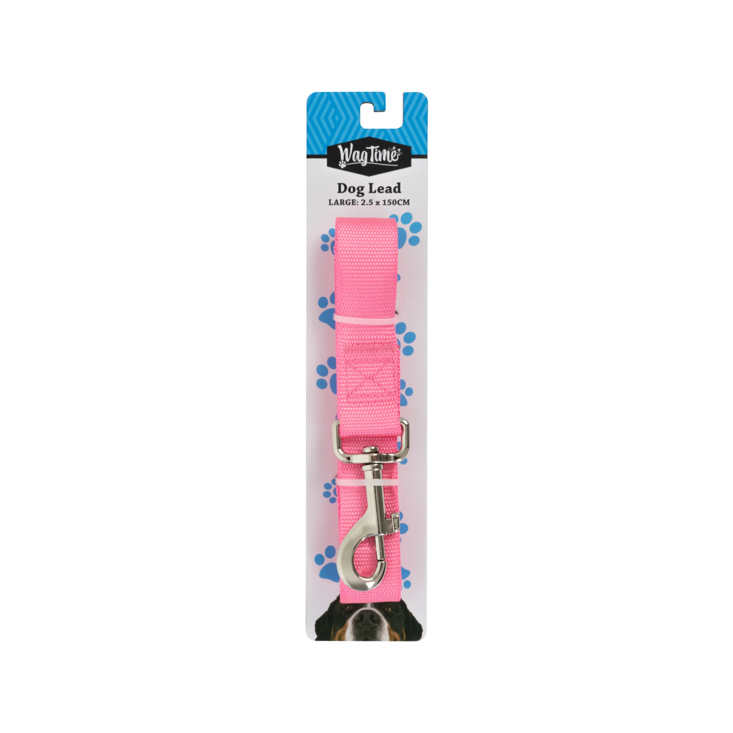 WagTime Essentials Dog Lead Pink - Large - Image 3