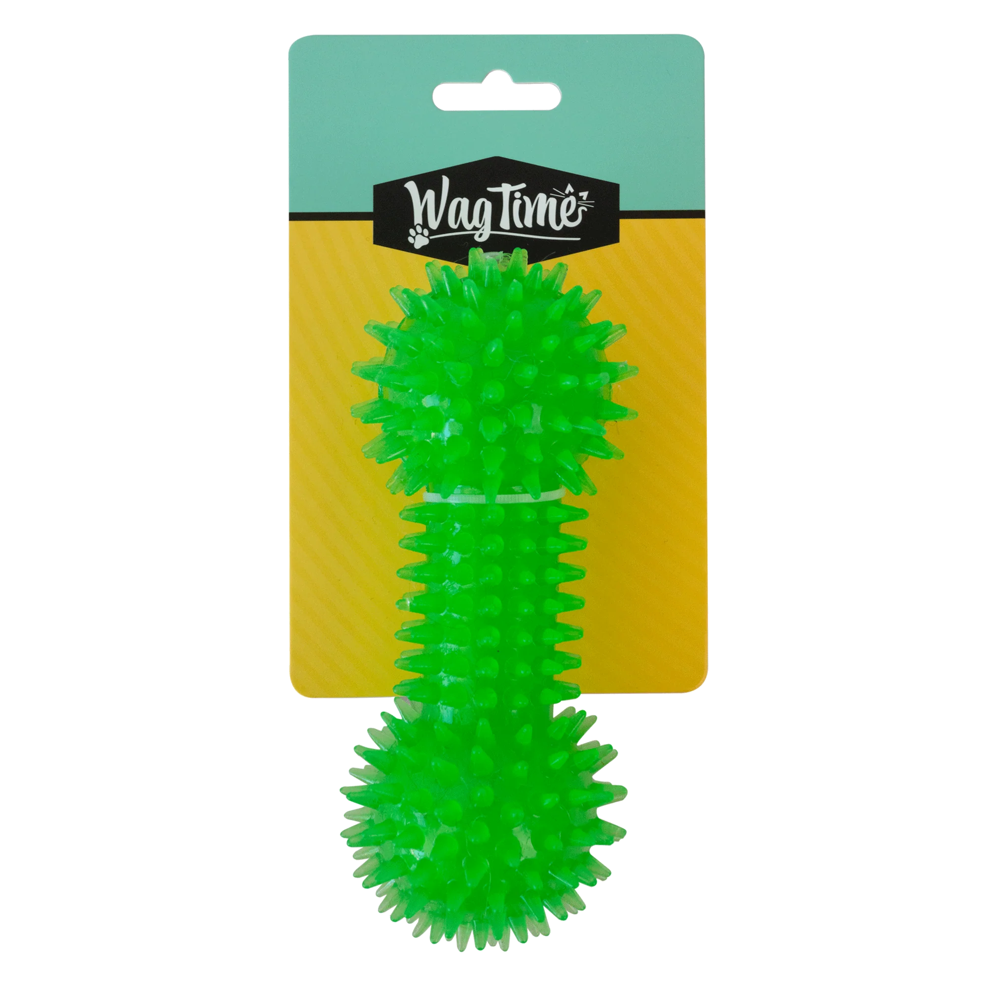 WagTime Green Spike Dumbell