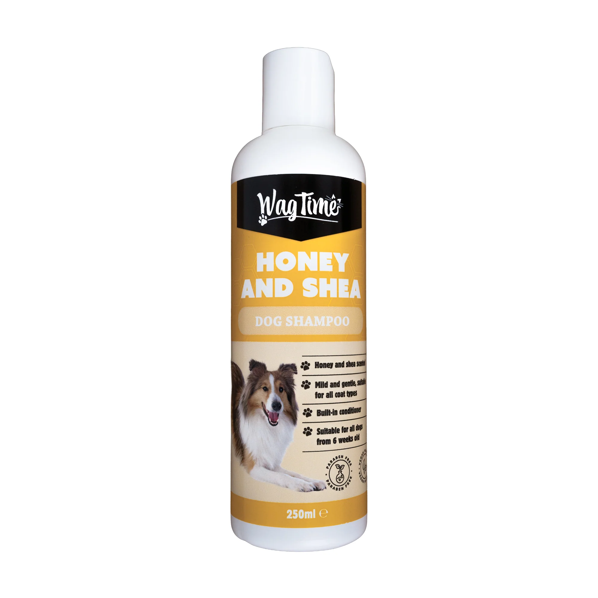WagTime Honey & Shea Dog Shampoo 250ml