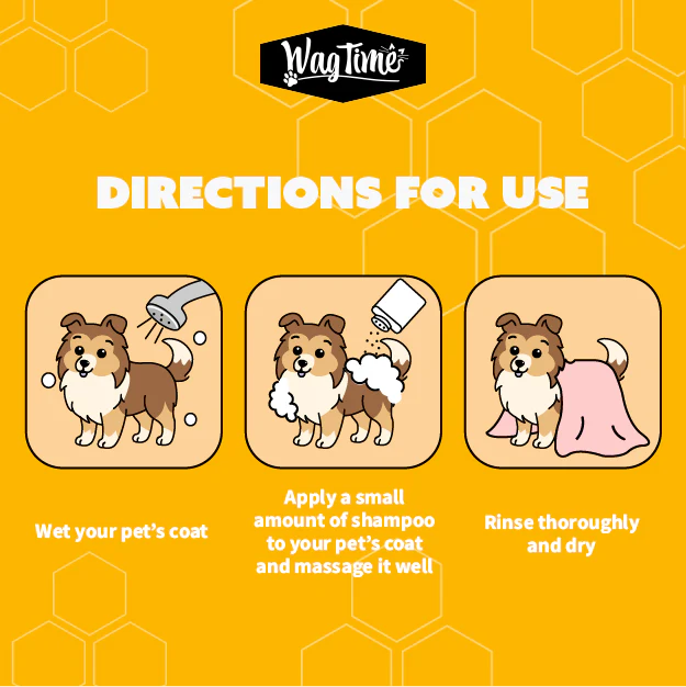 WagTime Honey & Shea Dog Shampoo 250ml - Image 3