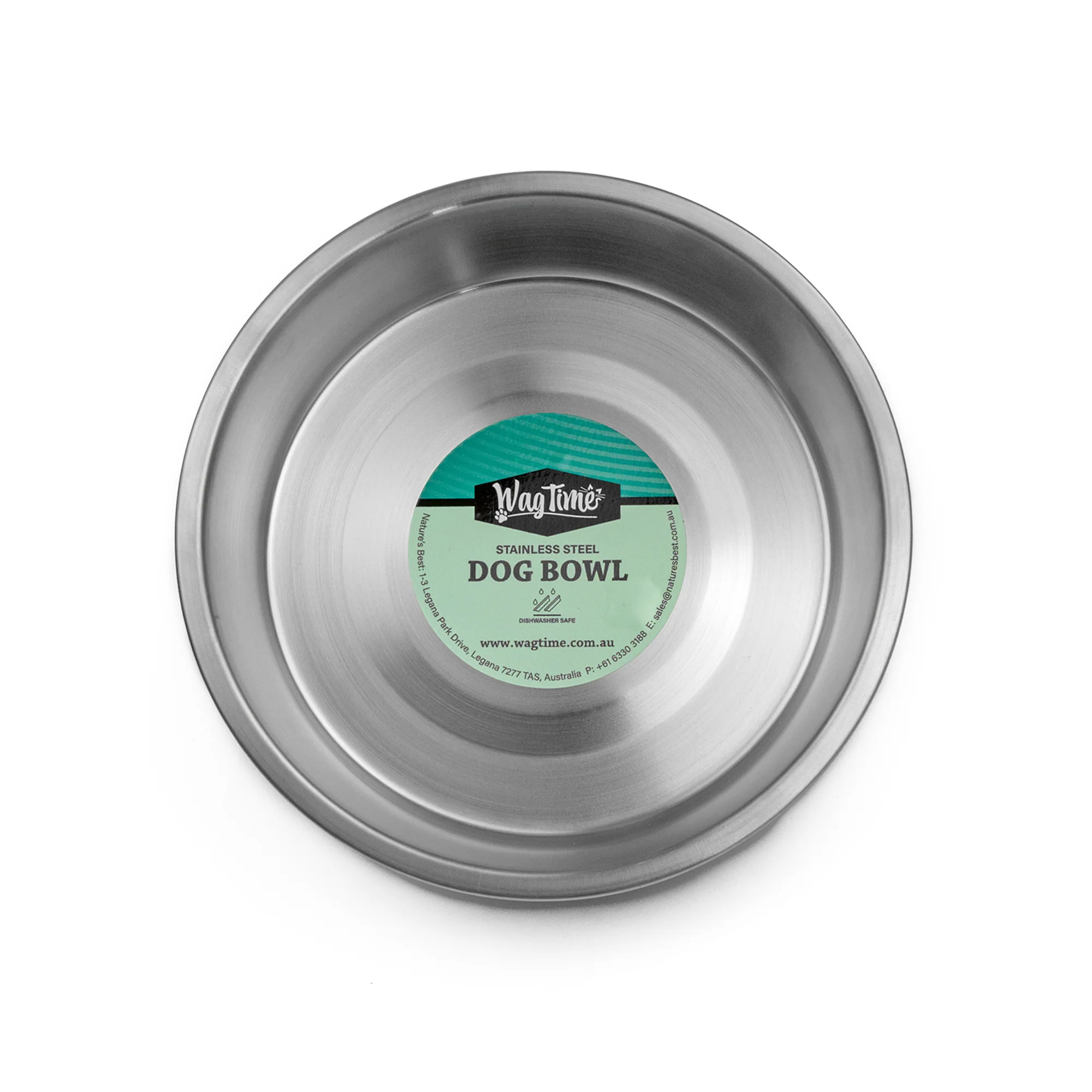 WagTime - Pastel Blue Stainless Steel Dog Bowl (Medium) - Image 2