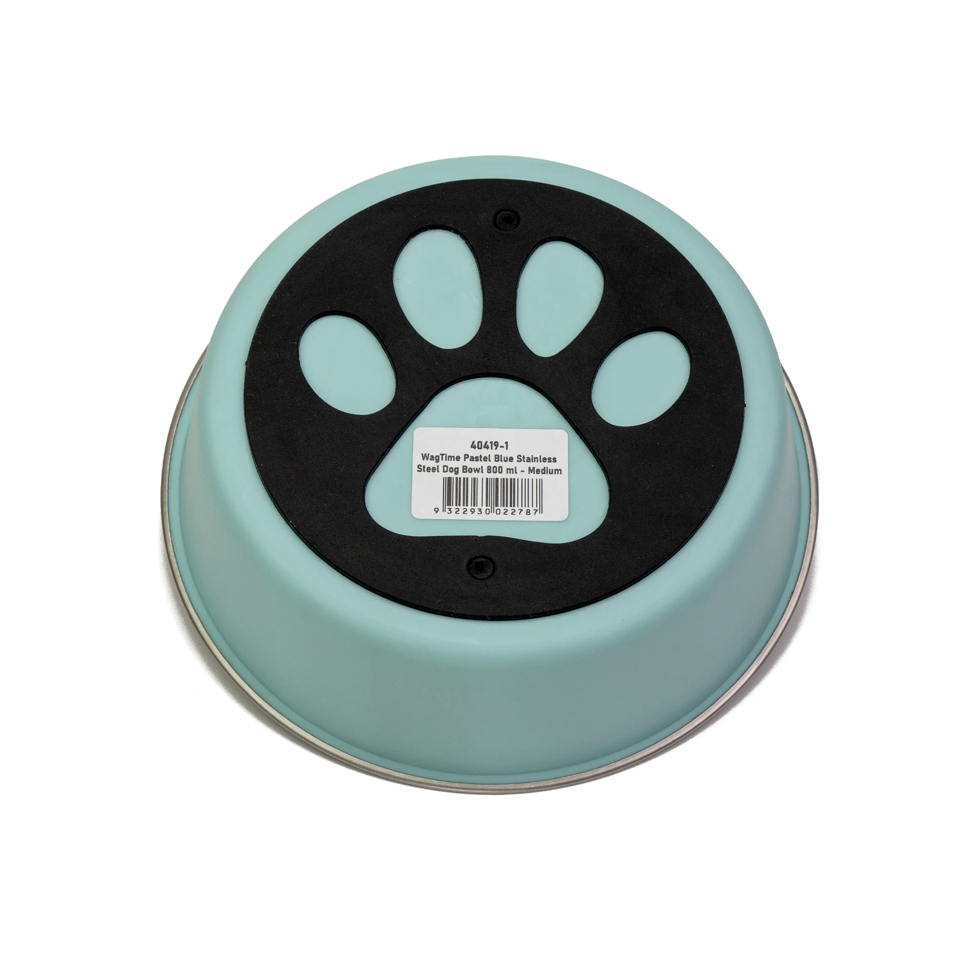 WagTime - Pastel Blue Stainless Steel Dog Bowl (Medium) - Image 3