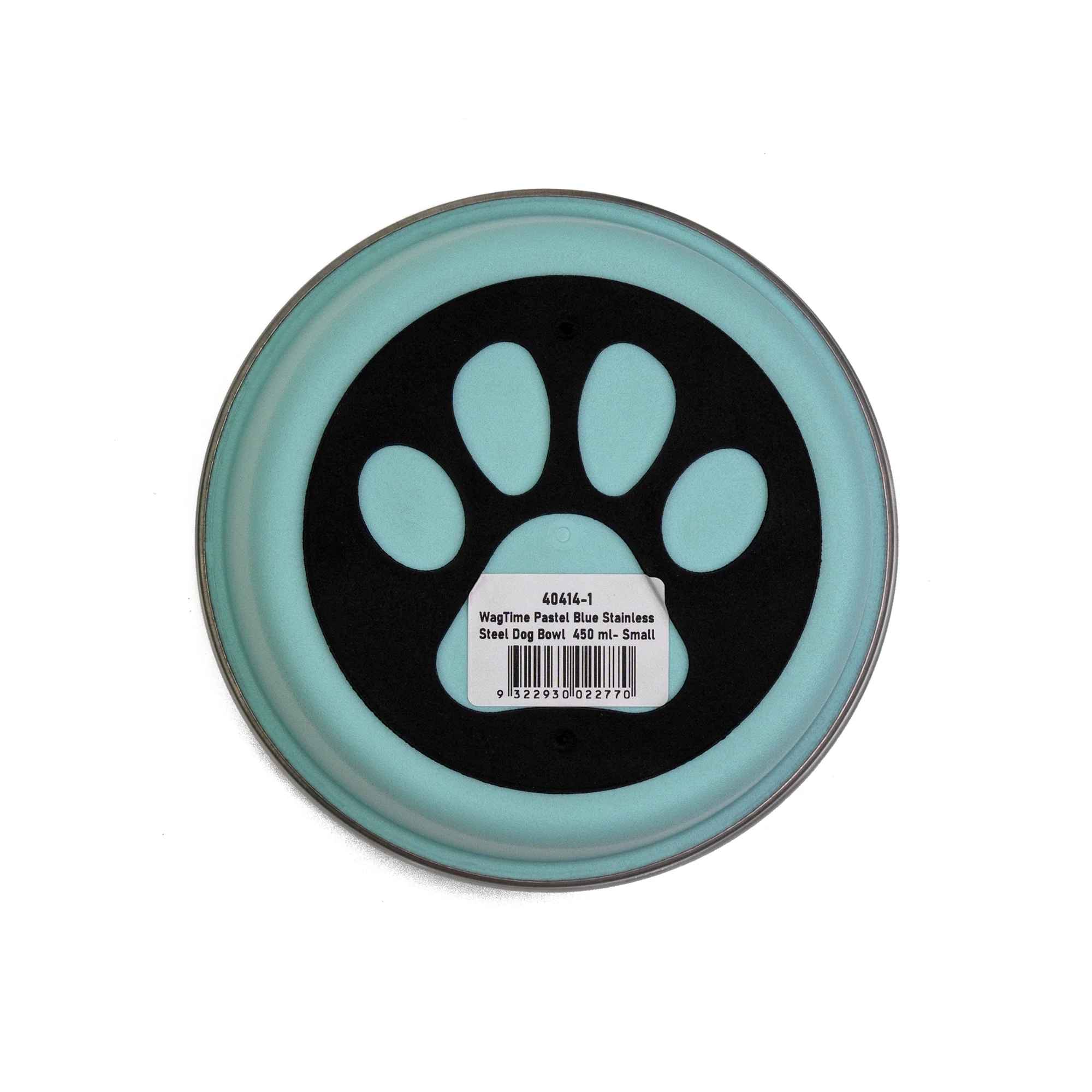 WagTime - Pastel Blue Stainless Steel Dog Bowl (Small) - Image 3
