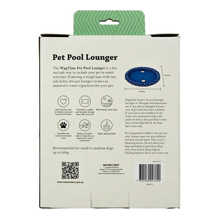 WagTime Pet Pool Lounger 100cm x 65cm - Image 4