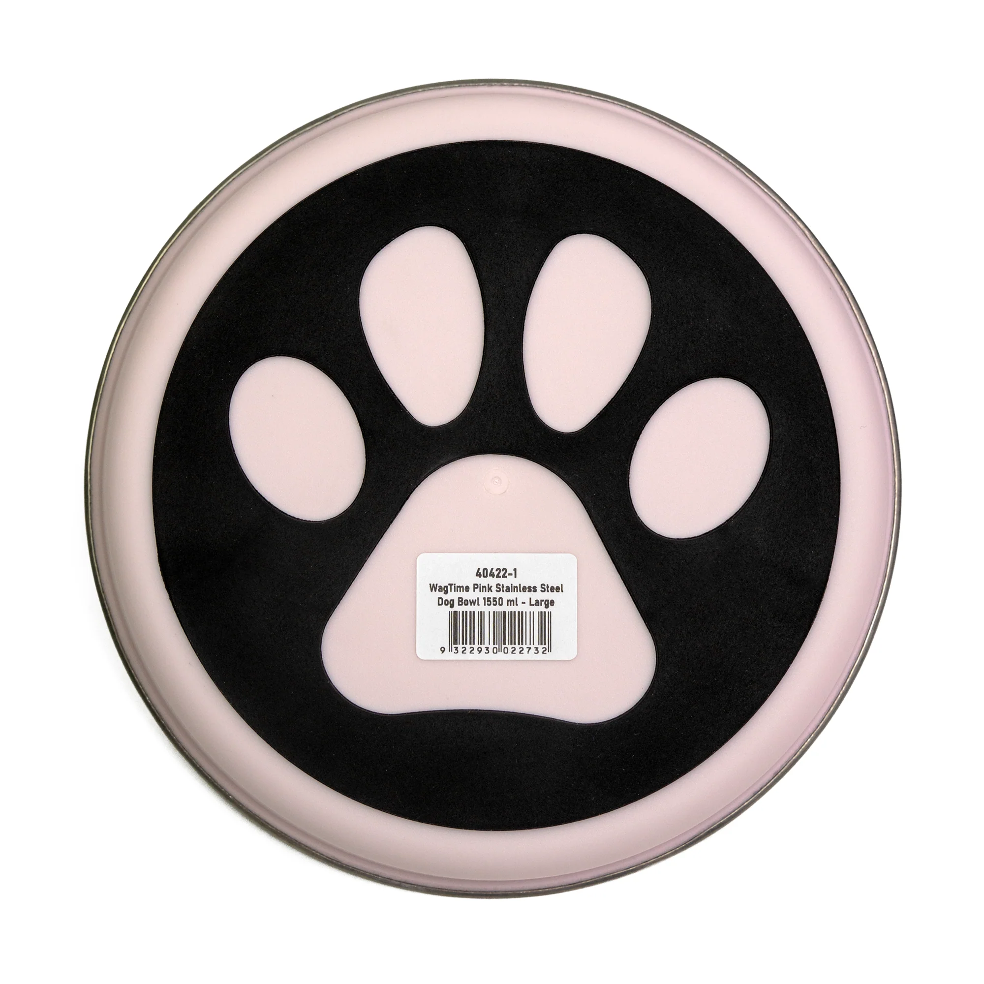 WagTime - Pink Stainless Steel Dog Bowl (Large) - Image 3