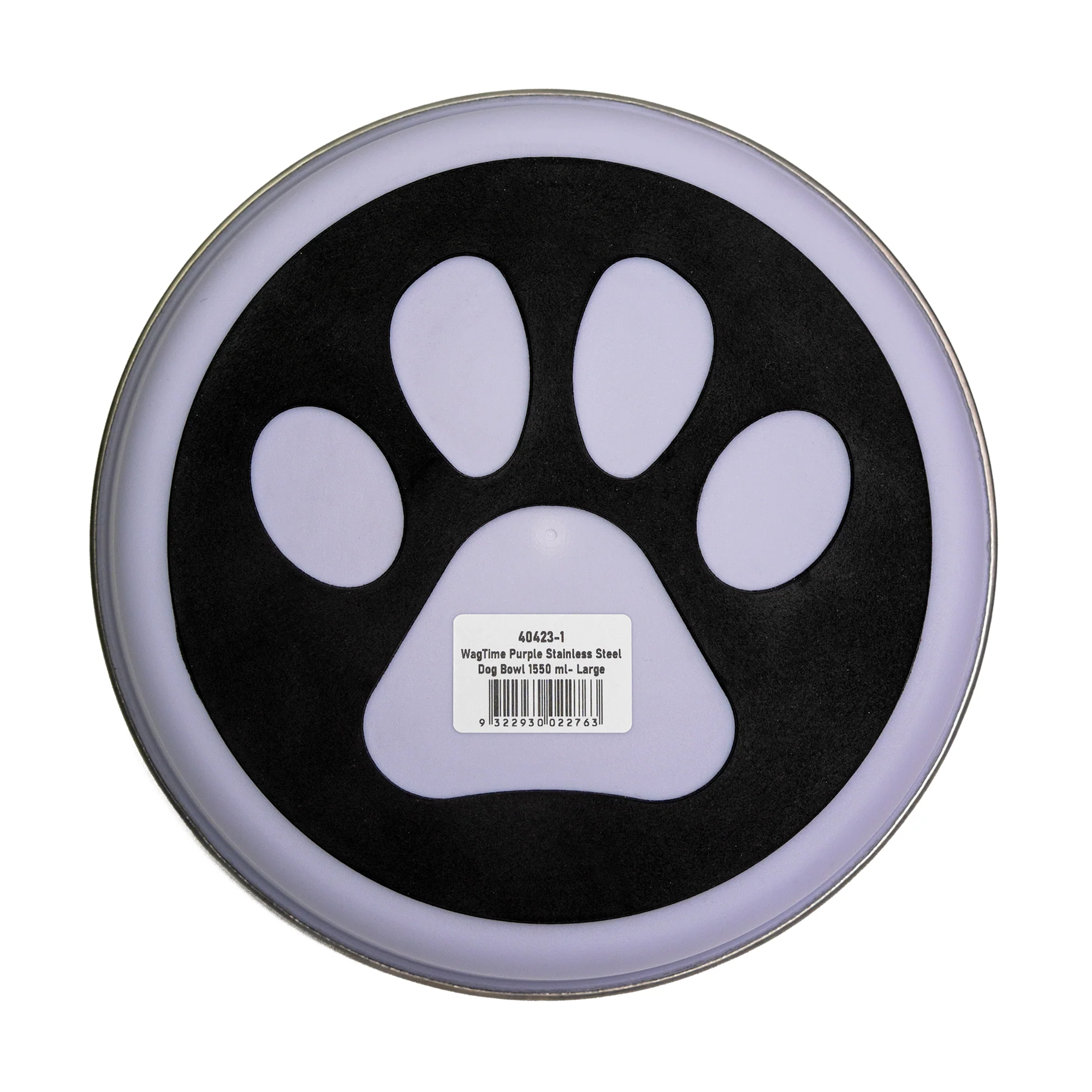 WagTime - Purple Stainless Steel Dog Bowl (Large) - Image 3