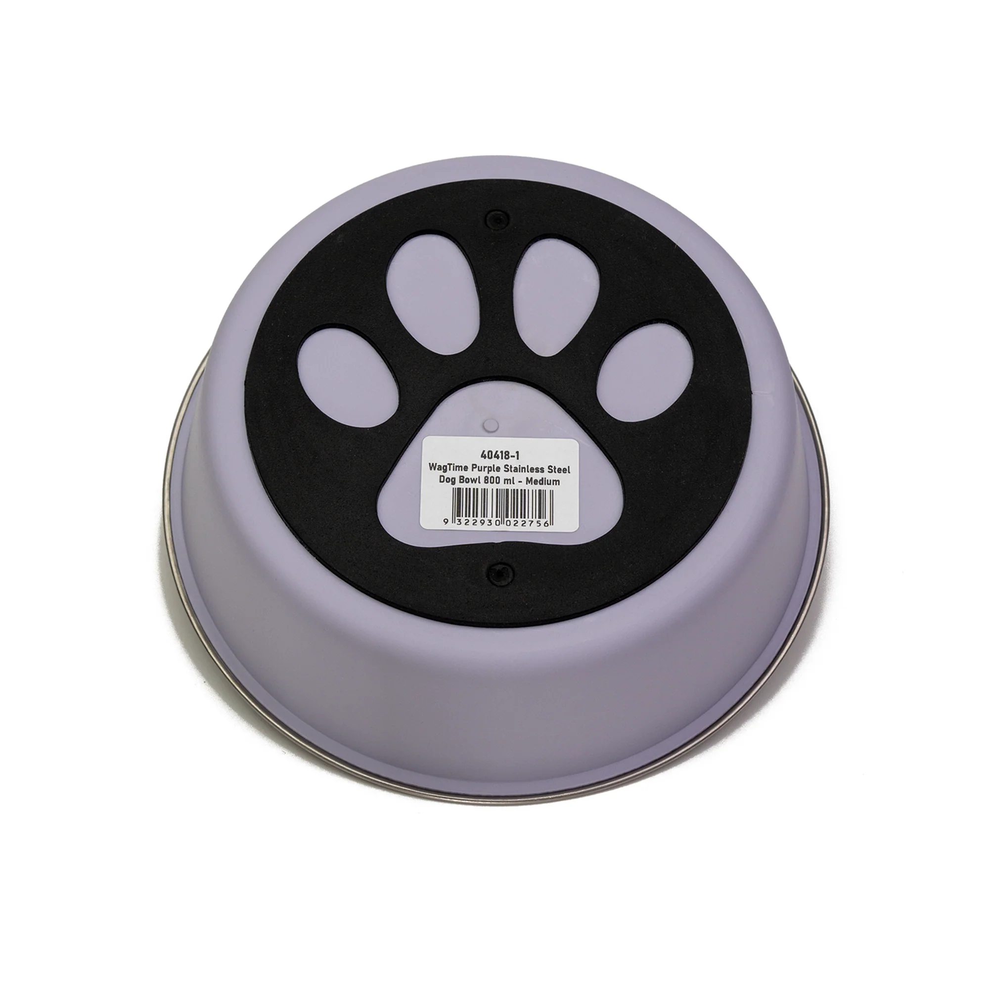 WagTime - Purple Stainless Steel Dog Bowl (Medium) - Image 3