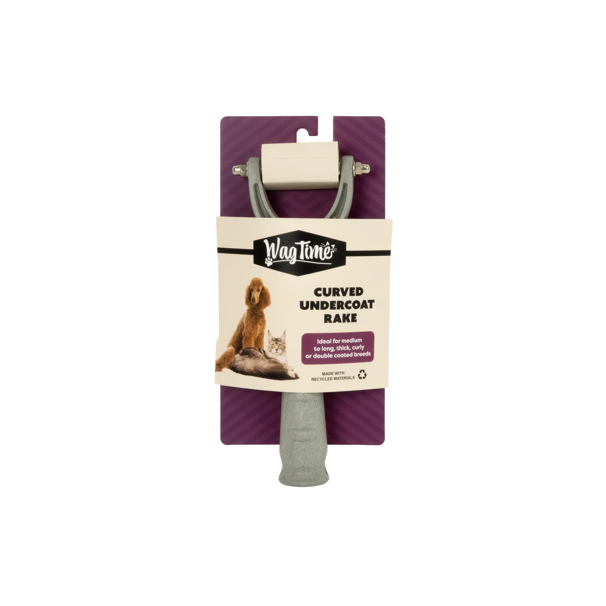WagTime Recycled Curved Undercoat Rake - Image 4