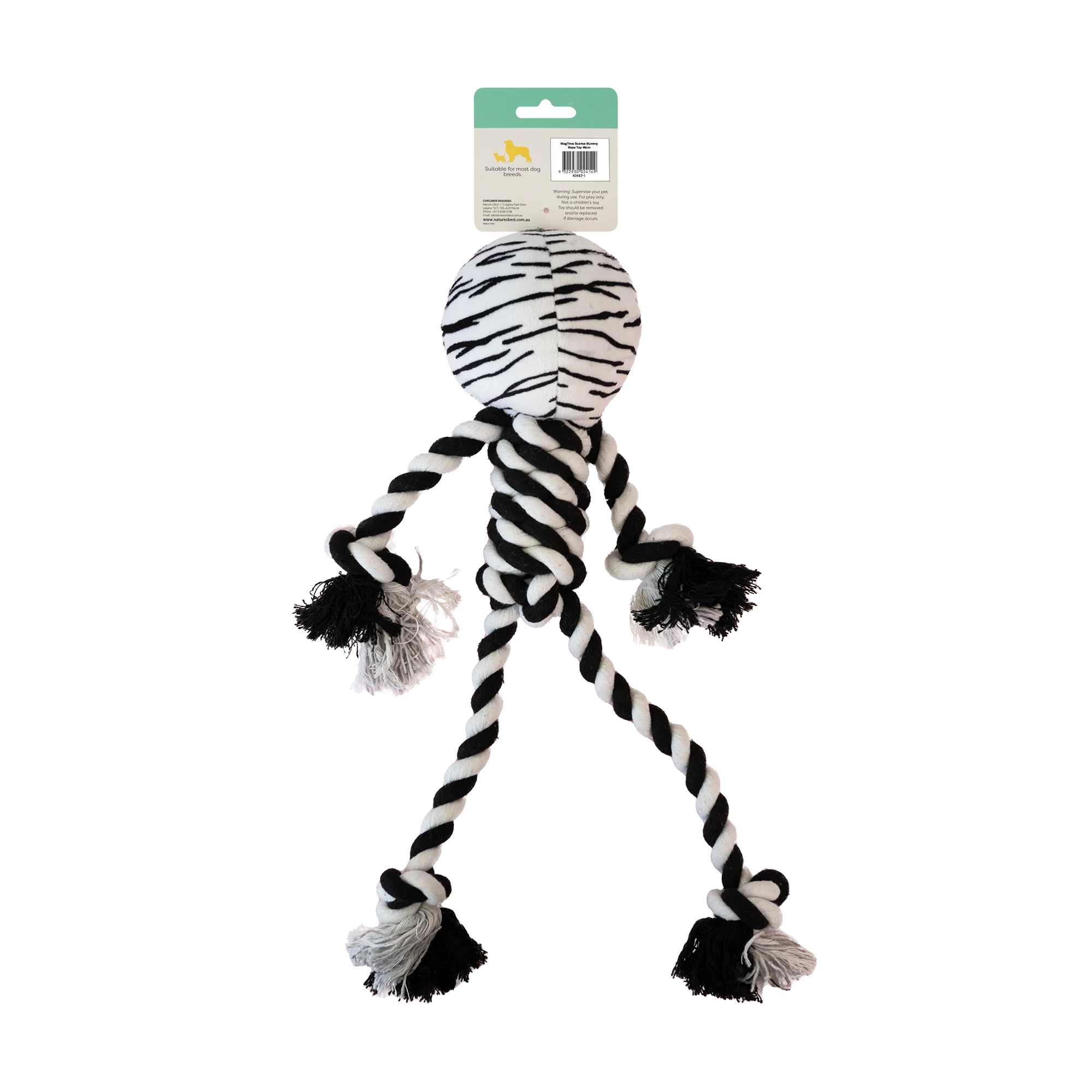 WagTime Scaries Mummy Rope Toy - Image 2