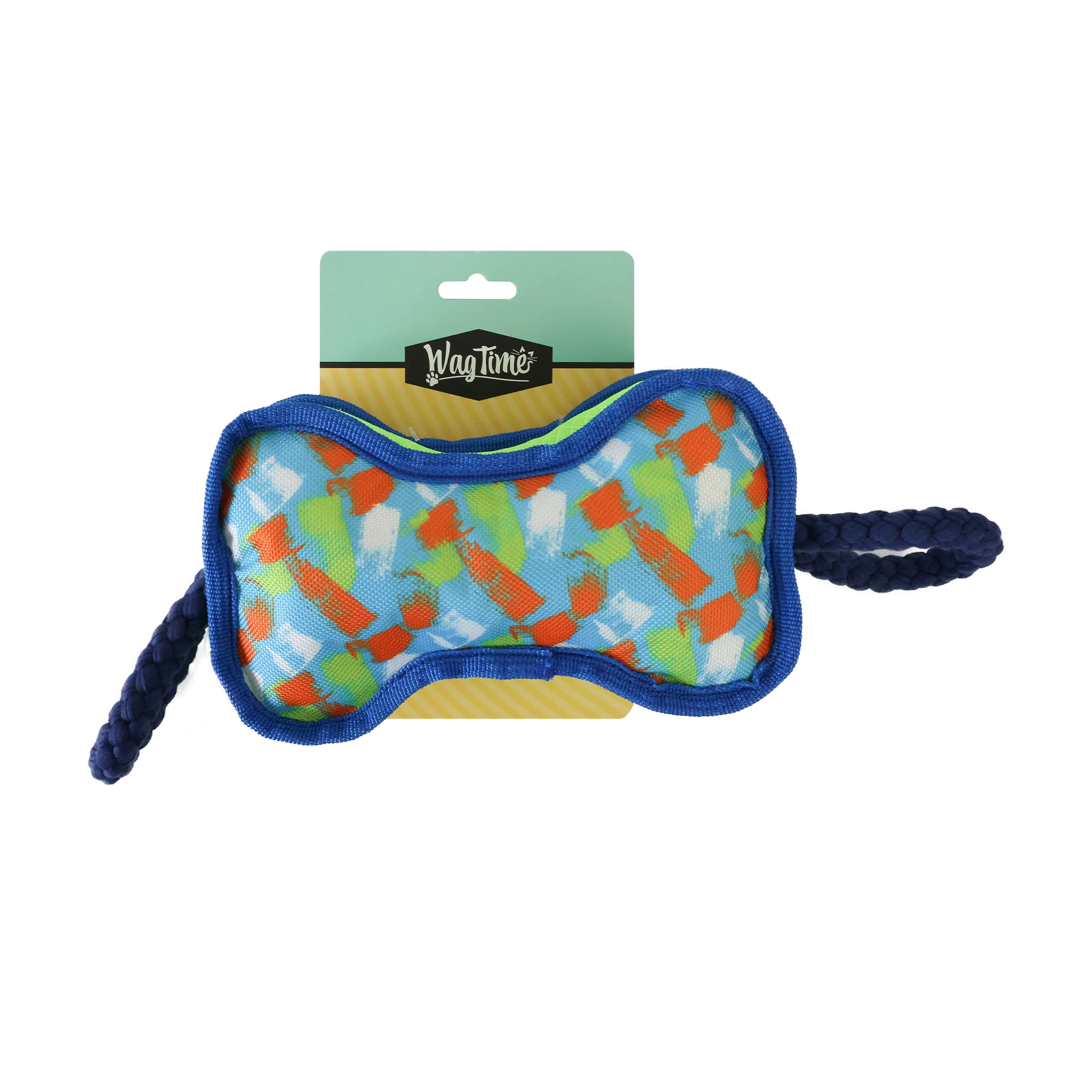 WagTime Sunsational Rope Plush Bone