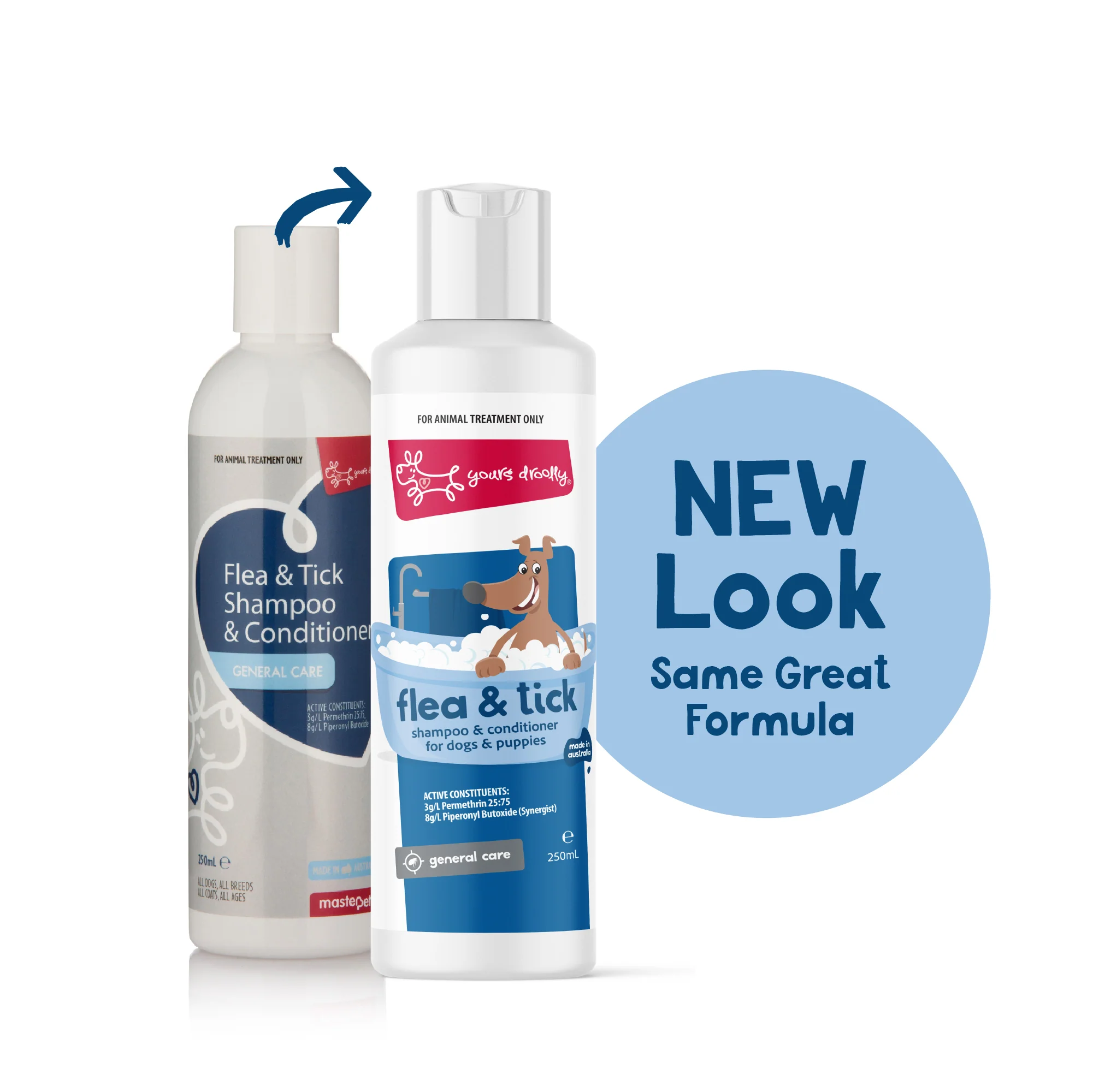 Yours Droolly Flea & Tick Dog Shampoo & Conditioner 250ml - Image 2