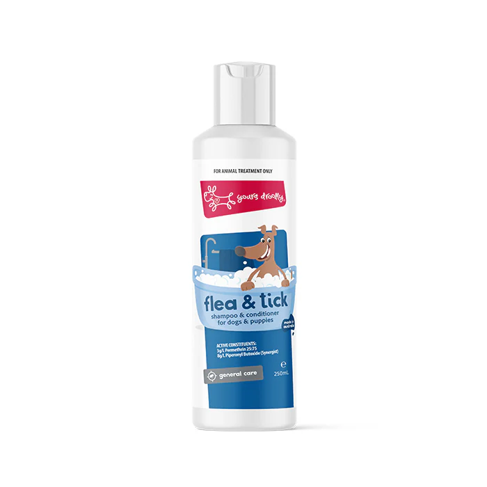 Yours Droolly Flea & Tick Dog Shampoo & Conditioner 250ml - Image 4