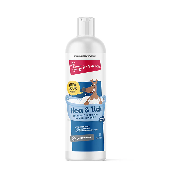 Yours Droolly Flea & Tick Dog Shampoo & Conditioner 500ml