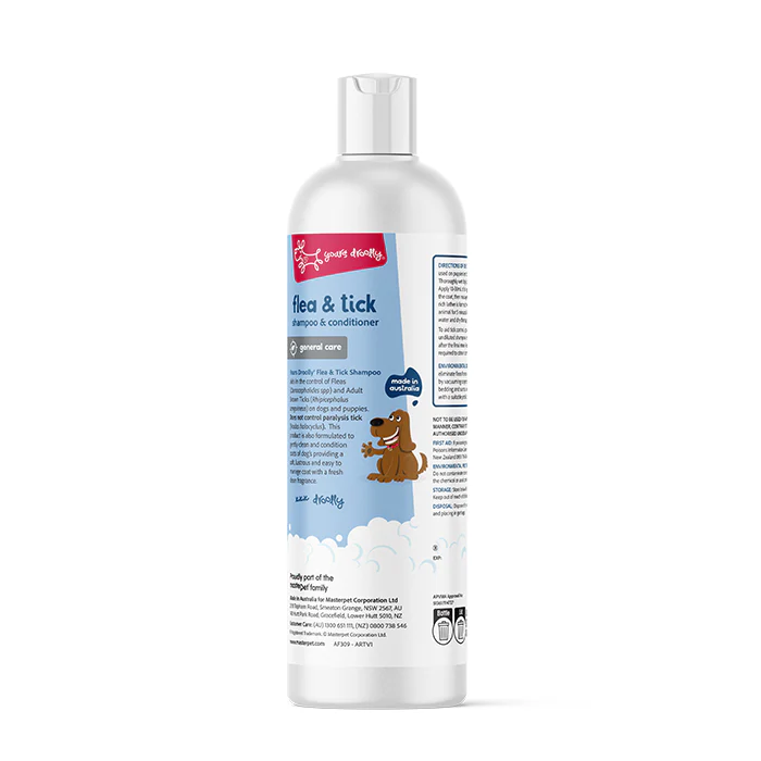 Yours Droolly Flea & Tick Dog Shampoo & Conditioner 500ml - Image 4