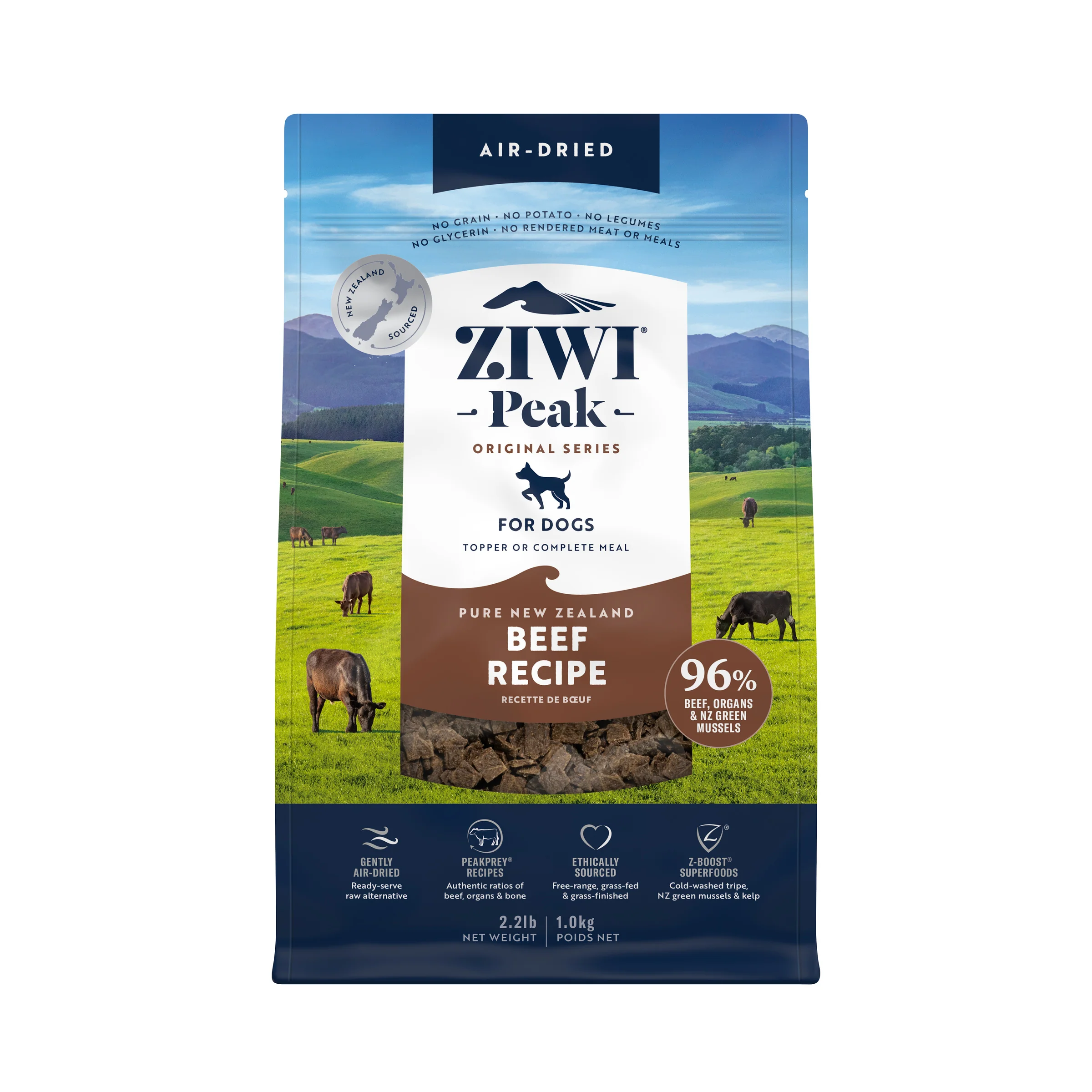 Ziwi Peak Air Dried Dog Beef 1kg - Image 3