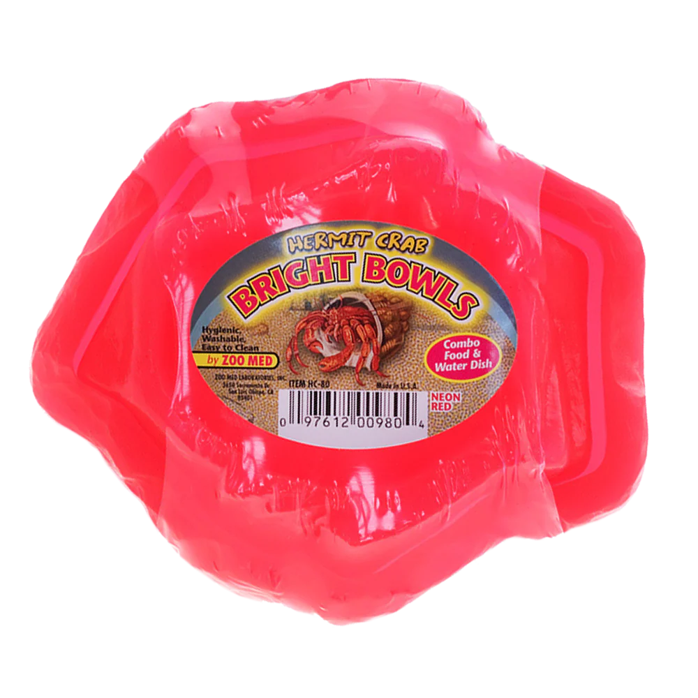 Zoo Med - Hermit Crab Water/Food Bowl Red (2pk)